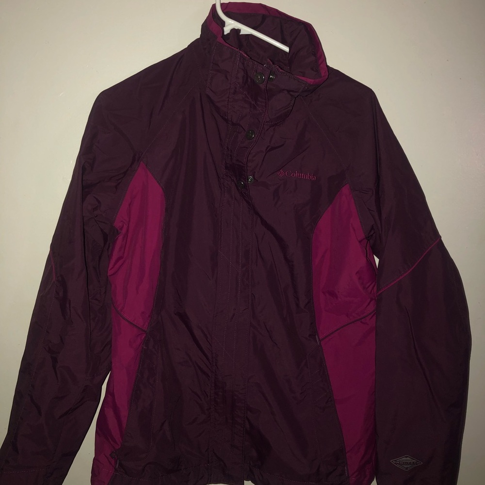 Columbia Omni-Tech Bugaboo Purple Zip Waterproof